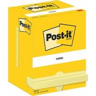 Confezione 12 blocchetti notes adesivi Post-It da 100 fogli 76x102 mm giallo