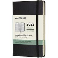 Moleskine 12 mesi - Agenda settimanale verticale nero - Pocket copertina rigida 2022