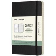Moleskine 18 mesi - Agenda settimanale nero - Pocket copertina morbida 2021-2022