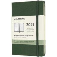 Moleskine 12 mesi - Agenda settimanale verde mirto - Pocket copertina rigida 2021