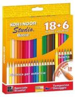 Confezione 18+6 matite colorate Studio Basic con temperino omaggio