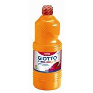 Flacone 1 litro colore a tempera Giotto Extra Quality arancione