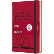 Moleskine 12 mesi - Agenda giornaliera Limited Edition Peanuts bordeaux - Large copertina rigida 2022
