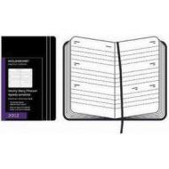 Moleskine 12 mesi - Weekly Diary orizzontale - Large - Copertina rigida nera 2012 Dimensioni 13 x 21 cm