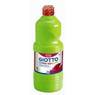 Flacone 1 litro colore a tempera Giotto Extra Quality verde cinabro