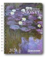 Agenda settimanale spiralata 2024 Claude Monet Diary cm 16,5x21,6