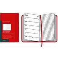 Moleskine 12 mesi - Weekly Notebook Diary - Large - Copertina rigida rossa 2012 Dimensioni 13 x 21 cm