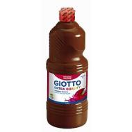 Flacone 1 litro colore a tempera Giotto Extra Quality marrone