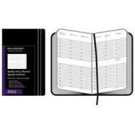Moleskine 12 mesi - Weekly Diary verticale - Large - Copertina rigida nera 2012 Dimensioni 13 x 21 cm