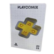 PlayComix 2023-2024. Agenda 16 mesi medium Comix PlayStation. Grey