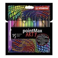 Confezione 15 pennarelli per scrittura pointMax Arty