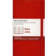 Moleskine pocket diary. Agenda giornaliera 2009 copertina rigida rossa