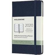 Moleskine 12 mesi - Agenda settimanale orizzontale blu - Pocket copertina rigida 2020