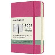 Moleskine 12 mesi - Agenda settimanale rosa bouganvillea - Pocket copertina rigida 2022