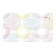 Agenda 2019 orizzontale settimanale 12 mesi Ladytimer Pad Rainbow Colours
