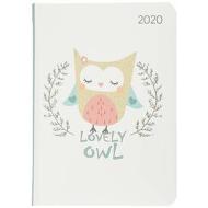 Agenda 12 mesi settimanale 2020 Ladytimer Lovely Owl