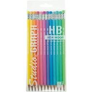 Astuccio 12 matite colorate in grafite HB