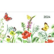 Agenda 12 mesi settimanale 2024 Ladytimer Pad Butterflies cm 15,6x9