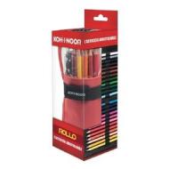 Astuccio arrotolabile Rollo DJTR-24 completo di 24 matite colorate e accessori (colori assortiti)