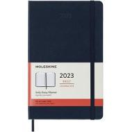 Moleskine 12 mesi - Agenda giornaliera blu zaffiro - Large copertina rigida 2023