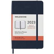 Moleskine 12 mesi - Agenda giornaliera blu zaffiro - Pocket copertina morbida 2023