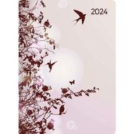 Agenda 12 mesi giornaliera 2024 Style Hummingbird Tree cm 10,7x15,2