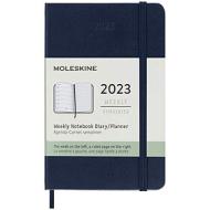 Moleskine 12 mesi - Agenda settimanale blu zaffiro - Pocket copertina rigida 2023