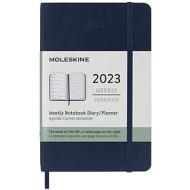 Moleskine 12 mesi - Agenda settimanale blu zaffiro - Pocket copertina morbida 2023