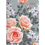 Agenda 12 mesi giornaliera 2024 Style Roses cm 10,7x15,2