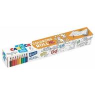 Confezione 8 matite colorate Coloring Roll ABC
