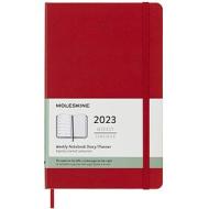 Moleskine 12 mesi - Agenda settimanale rosso scarlatto - Large copertina rigida 2023