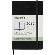 Moleskine 12 mesi - Agenda settimanale verticale nero - Pocket copertina rigida 2023