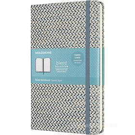 Moleskine - Taccuino Blend Limited Collection a righe blu - Large copertina rigida in tessuto Moleskine - Taccuino Blend Limited Collection a righe blu - Large copertina rigida in tessuto