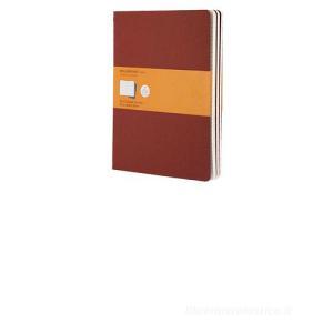 Moleskine extra large. Set 3 quadernetti a righe copertina rossa Moleskine extra large. Set 3 quadernetti a righe copertina rossa