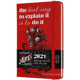 Moleskine 12 mesi - Agenda settimanale Limited Edition Alice in Wonderland rosso - Pocket copertina rigida 2021 Moleskine 12 mesi - Agenda settimanale Limited Edition Alice in Wonderland rosso - Pocket copertina rigida 2021