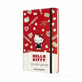 Moleskine - Taccuino Hello Kitty a righe rosso - Large copertina rigida