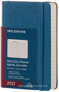 Moleskine 2017 12 mesi - Agenda giornaliera blu - Pocket Copertina rigida