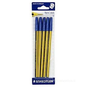 Confezione 5 penne a sfera Noris Stick 434 Confezione 5 penne a sfera Noris Stick 434