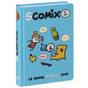 Agenda Comix 2018-2019. Diario 16 mesi medium Scottecs by Sio. Azzurro