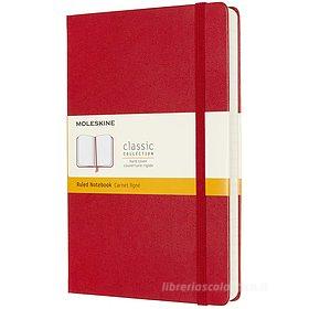Moleskine - Taccuino Classic a righe rosso scarlatto - Large copertina rigida