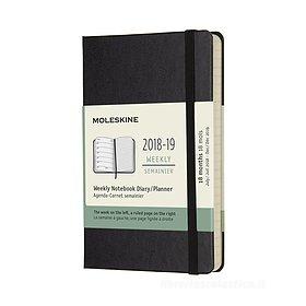 Moleskine 18 mesi - Agenda settimanale nera - Pocket copertina rigida 2018-2019 Moleskine 18 mesi - Agenda settimanale nera - Pocket copertina rigida 2018-2019