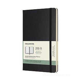 Moleskine 18 mesi - Agenda settimanale nera - Large copertina rigida 2018-2019 Moleskine 18 mesi - Agenda settimanale nera - Large copertina rigida 2018-2019