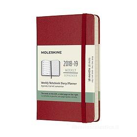 Moleskine 18 mesi - Agenda settimanale rossa - Pocket copertina rigida 2018-2019 Moleskine 18 mesi - Agenda settimanale rossa - Pocket copertina rigida 2018-2019