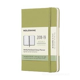 Moleskine 18 mesi - Agenda settimanale verde - Pocket copertina rigida 2018-2019 Moleskine 18 mesi - Agenda settimanale verde - Pocket copertina rigida 2018-2019