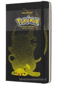 Moleskine taccuino con copertina rigida a righe large. Pokémon Pikachu. Limited edition Moleskine taccuino con copertina rigida a righe large. Pokémon Pikachu. Limited edition
