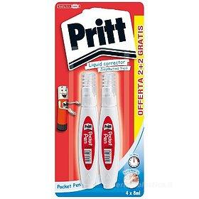 Confezione 4 correttori a penna Pritt Pocket Pen Confezione 4 correttori a penna Pritt Pocket Pen