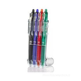 Confezione 4 penne cancellabili Frixion Ball Clicker punta media colori assortiti