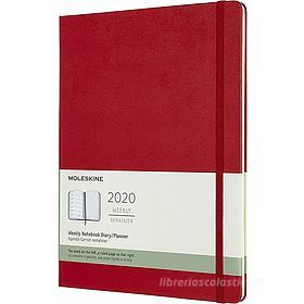 Moleskine 12 mesi - Agenda settimanale rosso - Extra Large copertina rigida 2020 Moleskine 12 mesi - Agenda settimanale rosso - Extra Large copertina rigida 2020