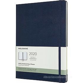 Moleskine 12 mesi - Agenda settimanale blu - Extra Large copertina rigida 2020 Moleskine 12 mesi - Agenda settimanale blu - Extra Large copertina rigida 2020
