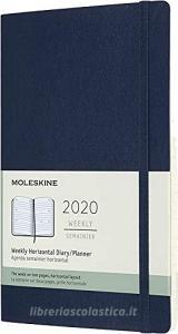 Moleskine 12 mesi - Agenda settimanale orizzontale blu - Large copertina morbida 2020 Moleskine 12 mesi - Agenda settimanale orizzontale blu - Large copertina morbida 2020